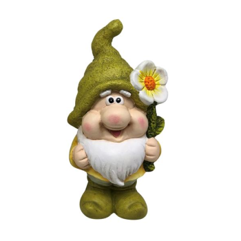 Zwerg stehend mit Blume (22cm)